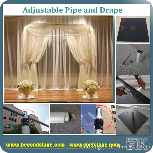 Aluminum Pipe and Drape for wedding/photo backdrop Decoration